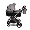 Passeggino GLORY 2in1+ADAPTERS con cesta per neonato OPALINE Grey